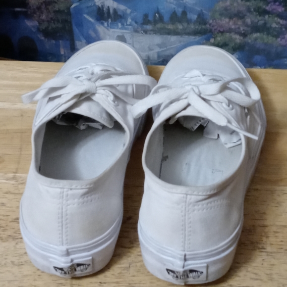🇺🇸🏬VANS AUTHENTIC WHITE 2.0🏫📬ORIGINAL CLASSIC OLD SCHOOL.🐿LIKE 🆕 NEW! - Picture 14 of 15
